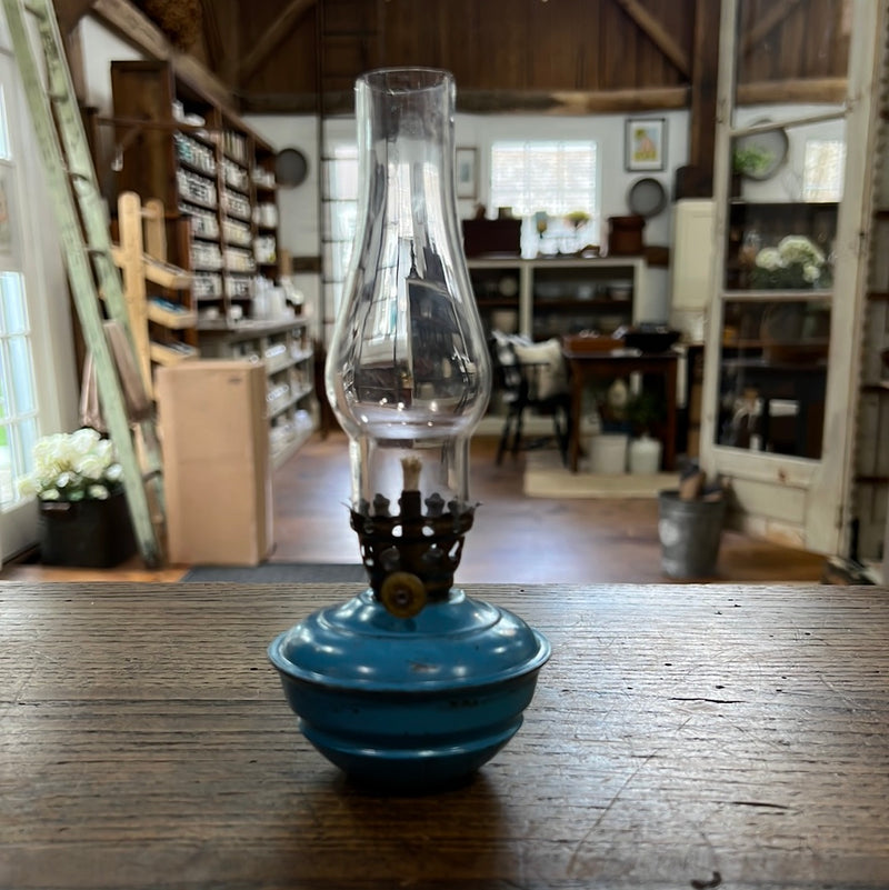 Vintage Miniature “Unspillable” Oil Lamp