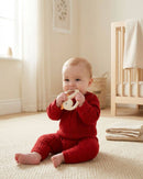 "NEW" Bitzy Shake™ - Silicone Teether with Rattle: Cherries