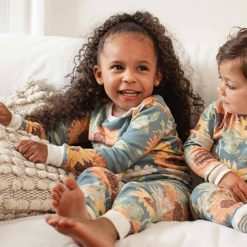 Sunflowers Sleep & Play: Mountain Blue / 6-9 Months
