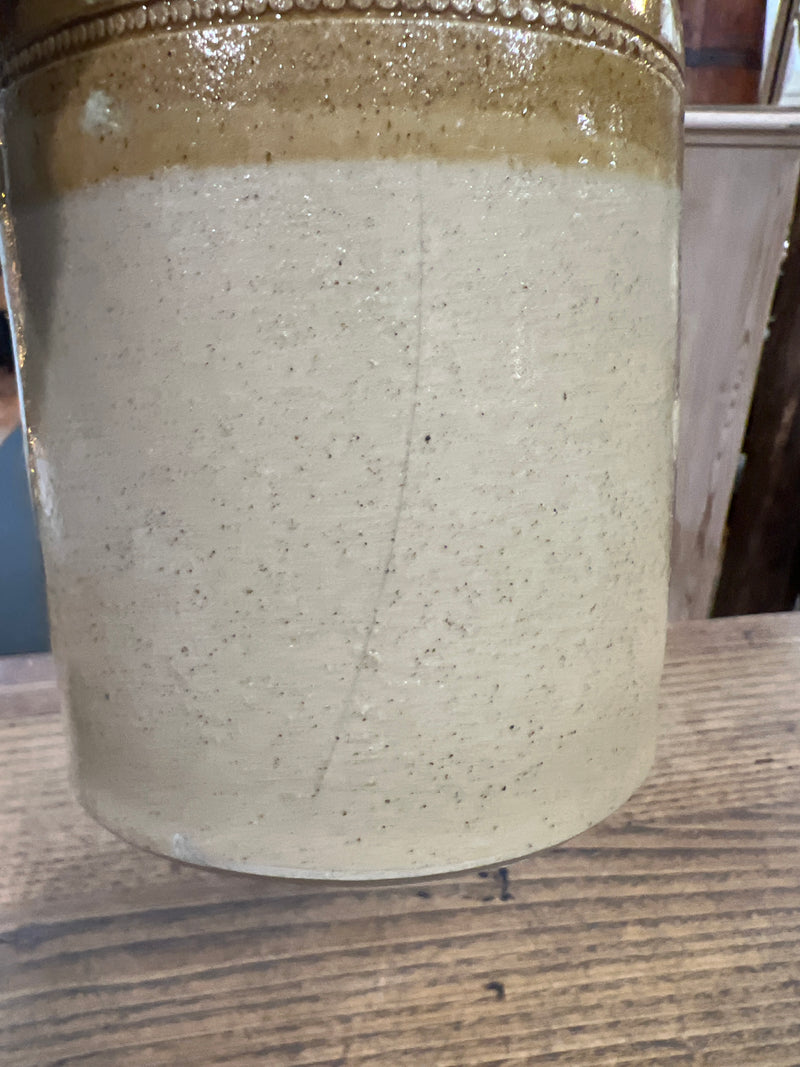 Antique English E.L.+S. Stoneware Canning/Storage Jar