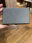 Antique English 7 Piece Boxed Set with Silver Plate Tea Strainer and Teaspoons