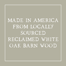 Round Reclaimed Wood Riser Stand | Made In USA: 8"