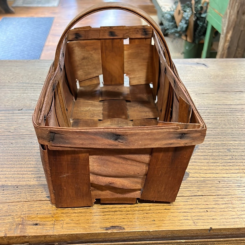Vintage Split Wood Fruit Basket