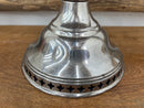 Antique Nickel Plated Rayo Kerosene Lamp with Milk Glass Shade