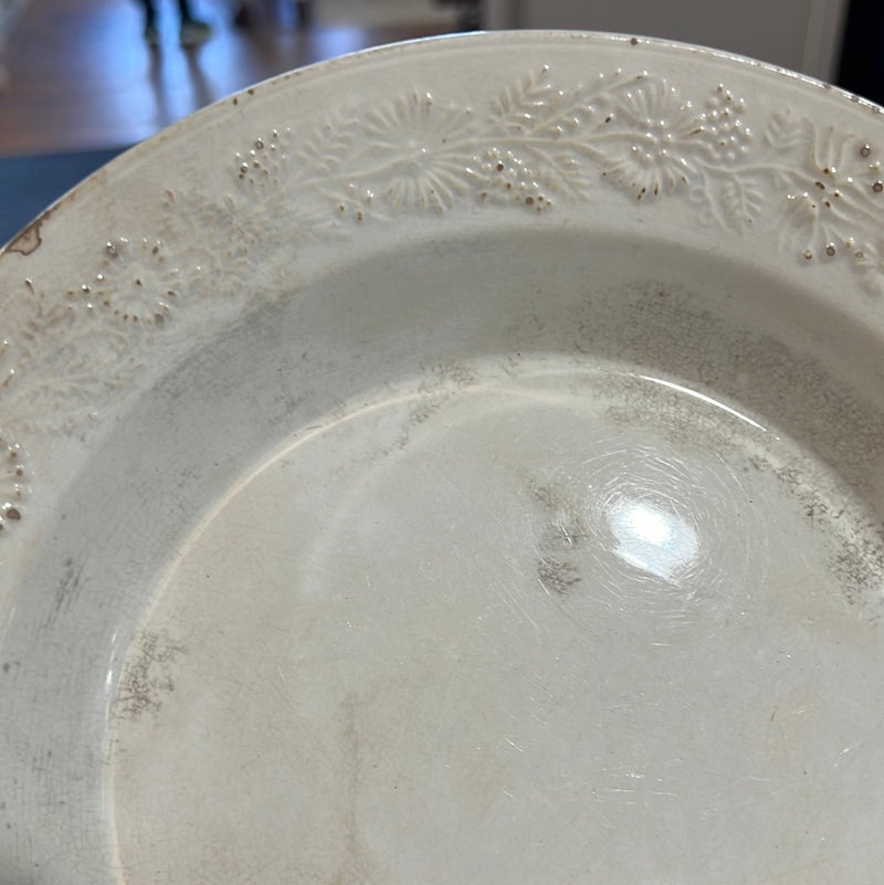 Antique Sarreguemines 9” Soup Bowl