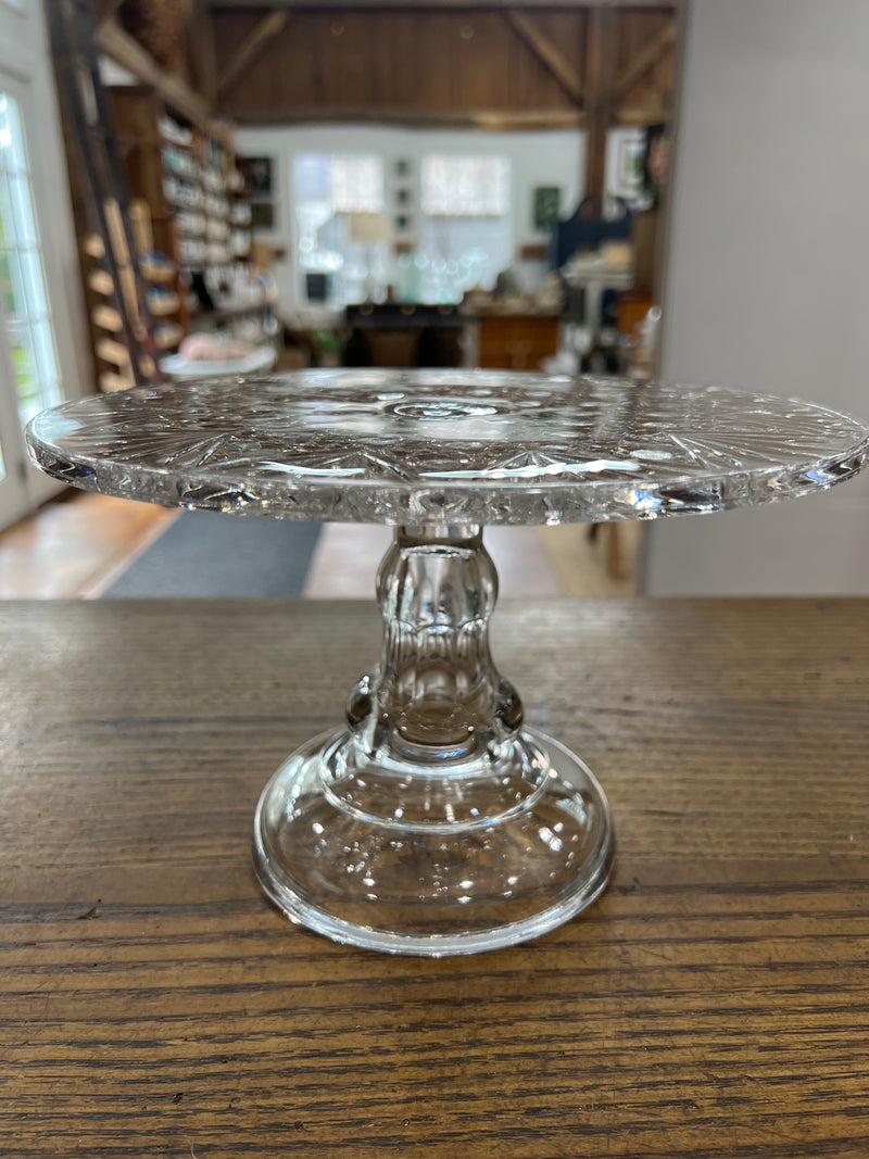 Vintage Glass Cake Stand