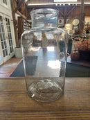 Vintage 15” Tall Blown Clear  Glass European Pickling Jar