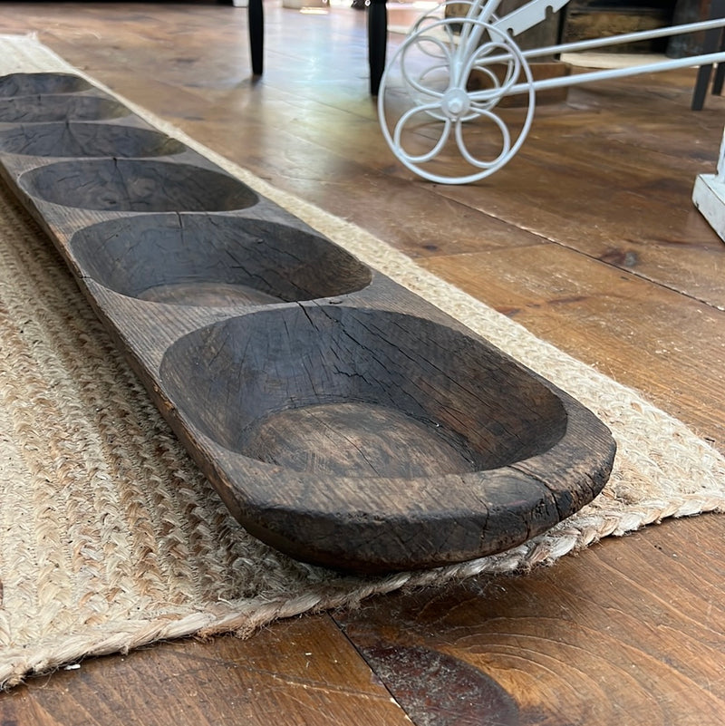 Vintage Sectional Wood Dough Proofing Tray/Bowl