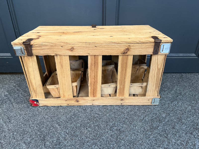 Antique Slatted Wooden Fruit Crate