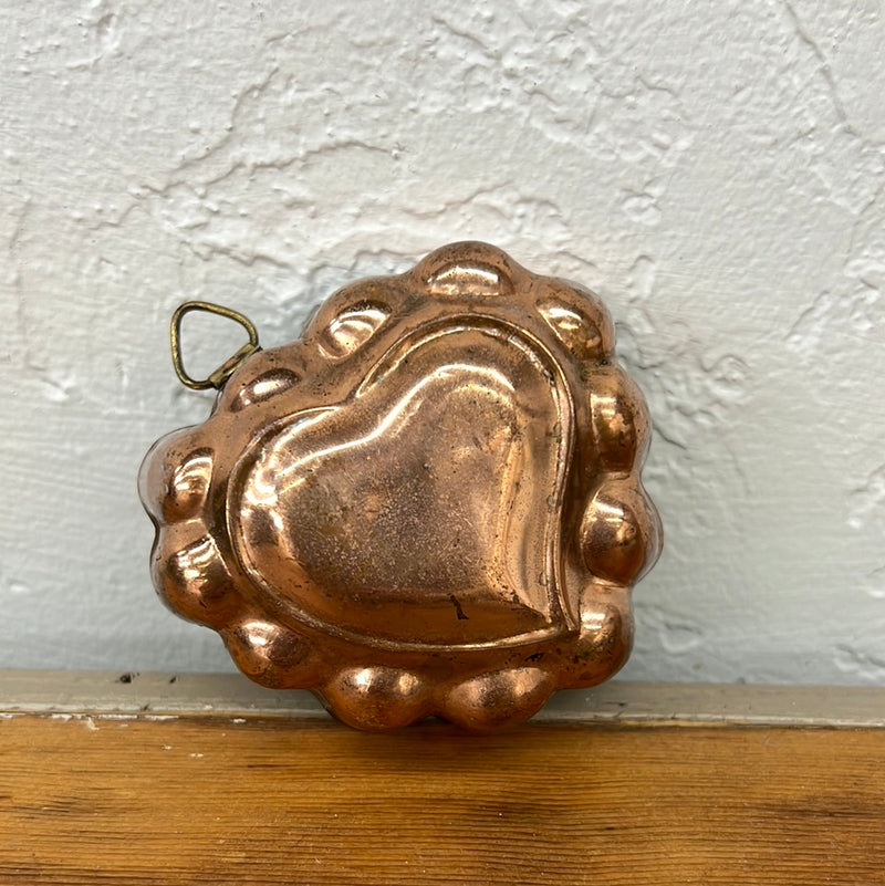 Vintage Copper Heart Mold