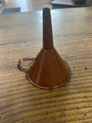 Vintage Brown Enamelware Funnel