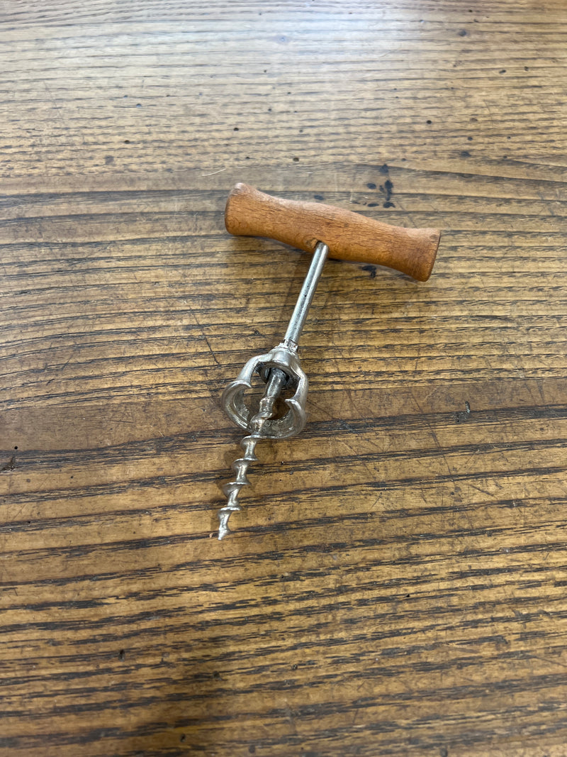 Vintage Wooden Handled Cork Screw