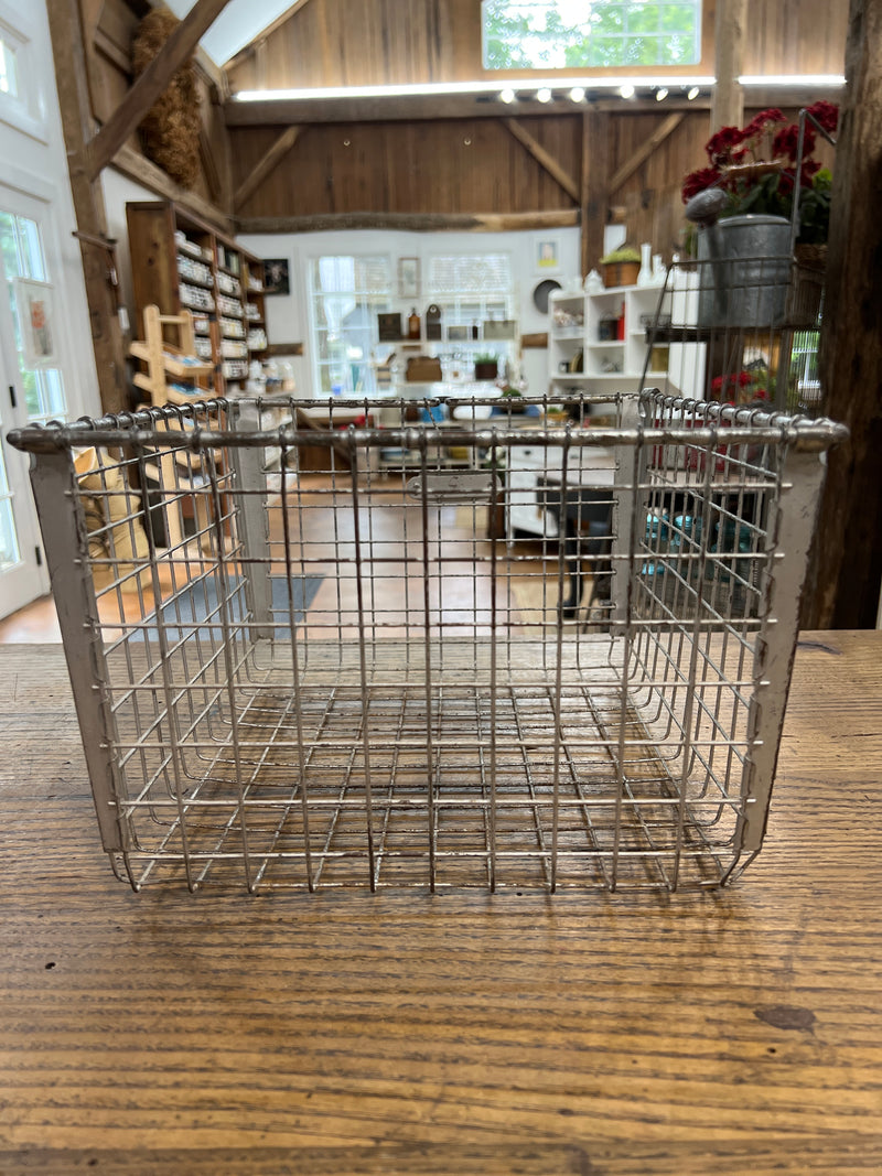 Vintage Wire Locker Basket