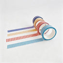 Plaid Pattern Washi Tape: Red / F