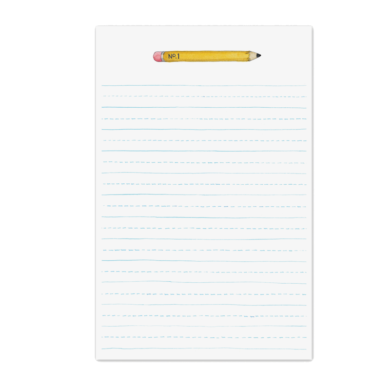 Pencil Lined Notepad: 8.5 X 5.5 INCHES