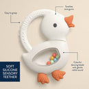 "NEW" Bitzy Shake™ - Silicone Teether with Rattle: Cherries