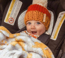 Kids Candy Corn Beanie - Halloween, fall, toddler, baby hat: 3-6 months
