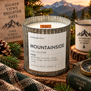 Mountainside | Mountain Cabin Wood Wick Candle: 10oz