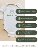 Pumpkin Organic Bodysuit Long Sleeve: 3-6M