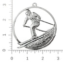 Handmade Athlete Christmas Ornament - Snow Skiing Skier