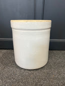 Antique Blue Crown Stoneware Crock - 4 Gallon