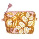 Tawny Quilted Zipper Pouch