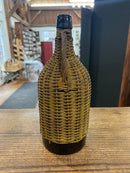 Vintage 12” Demijohn Wicker Wrapped Bottle