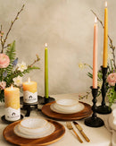 Beeswax Taper Candles – Dripless & Handmade in USA: Terracotta / 10"