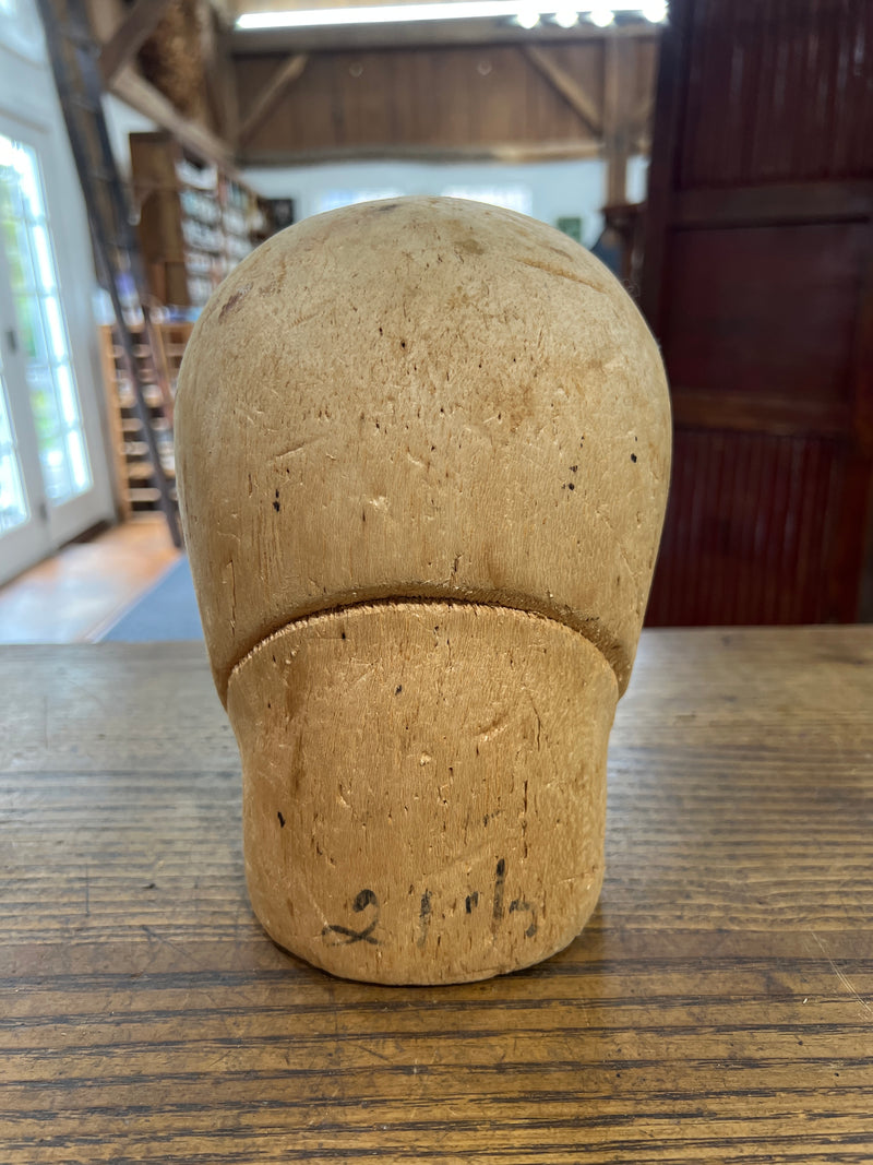 Vintage Balsa Wood Hat Mold