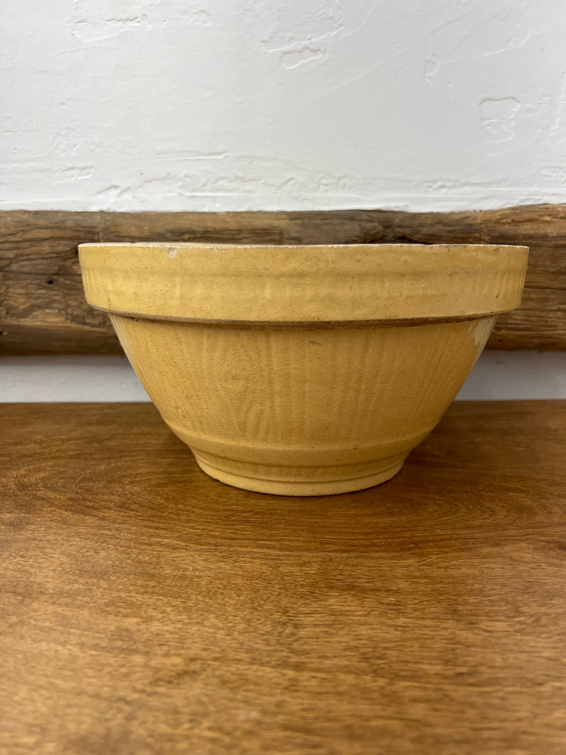 Antique Yellow Ware Mixing 9” Bowl