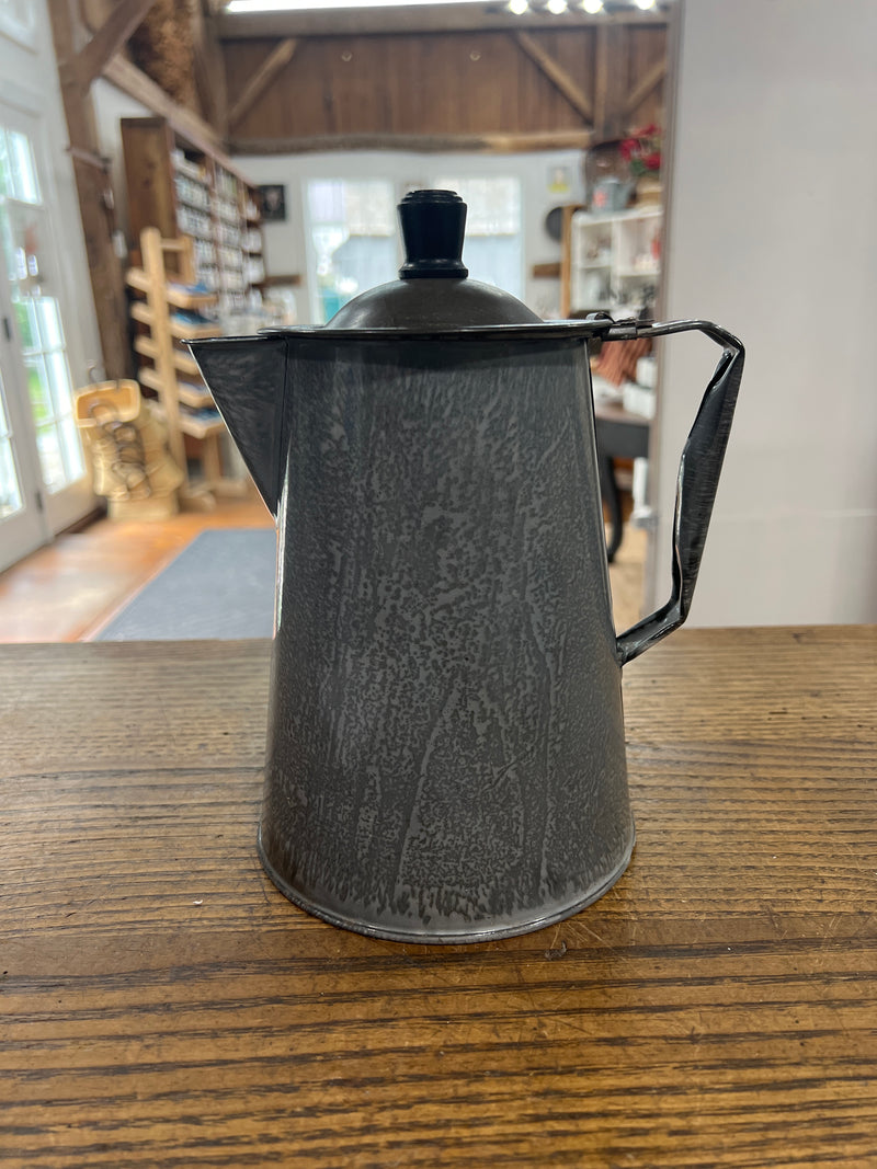 Vintage Graniteware Enamel Coffee Pot