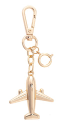 Jet Setter Bag Charm in Shiny Gold
