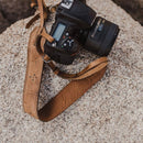 Light Brown Leather Camera Strap: Blonde