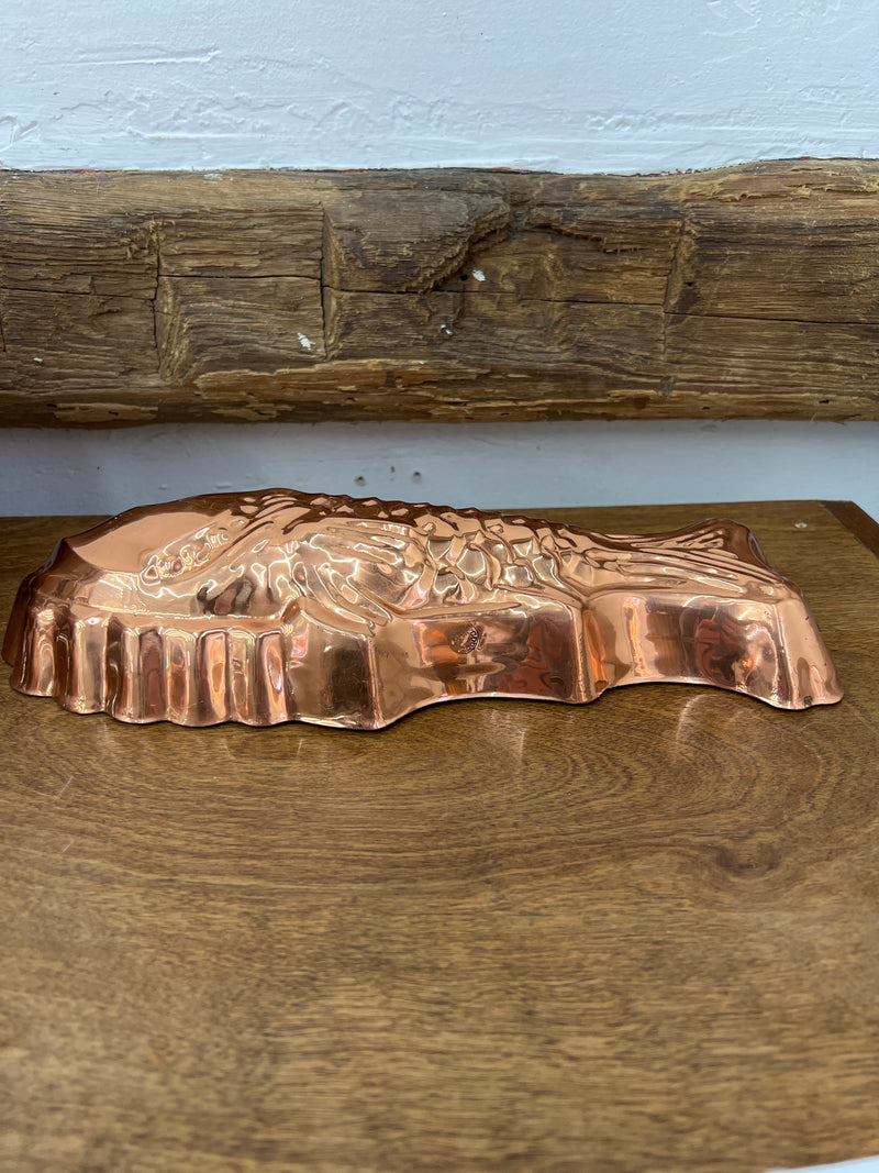 Vintage Copper Fish Mold