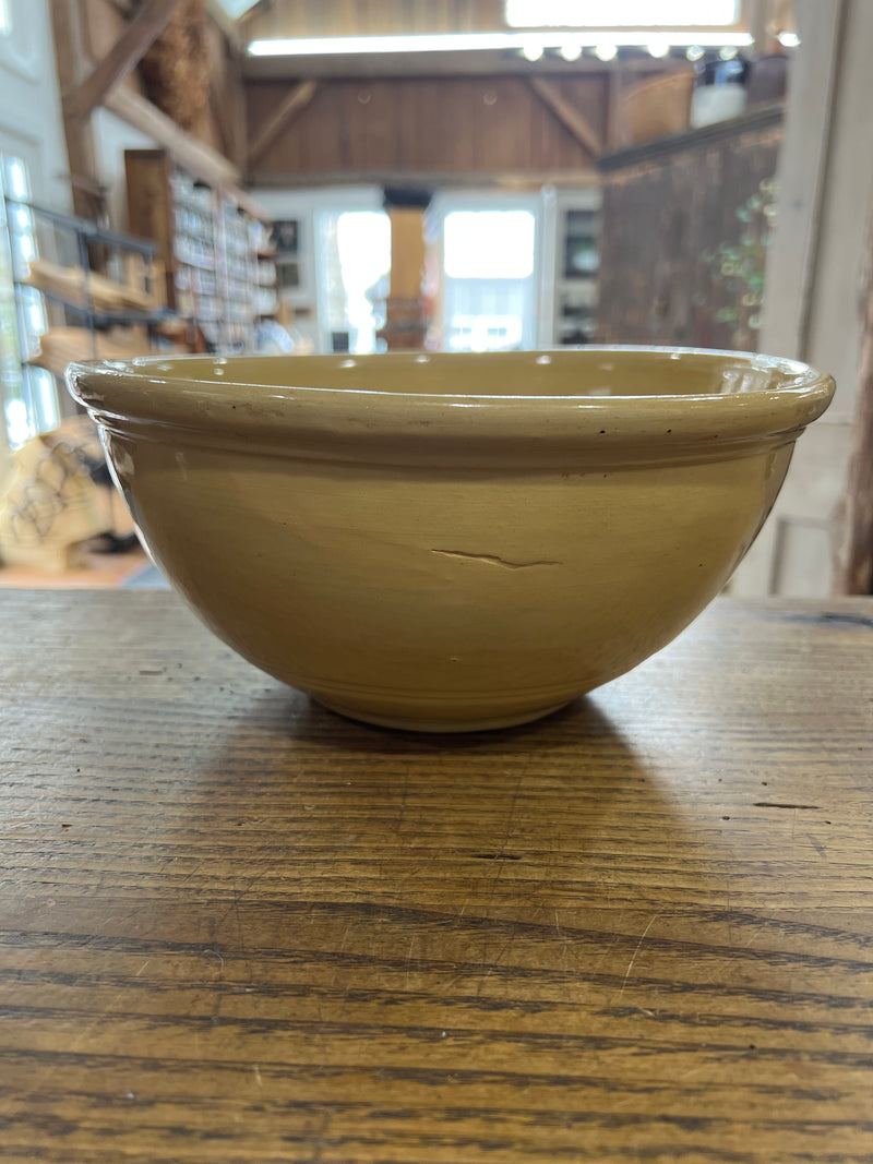 Vintage 10” Yellow Ware Mixing Bowl