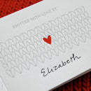 Heart Knitting Tag : Single Tag