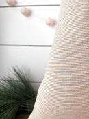 3 pack/ Knit Fabric Gold Stripe Christmas Tree Set