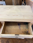 Antique Swedish Scrubbed Pine Two Drawer Cabinet