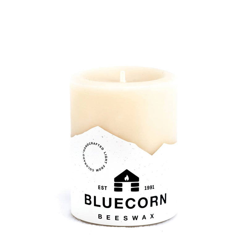 100% Pure Natural Beeswax Pillar Candles Fall Home Decor: Ivory / 2" x 3"