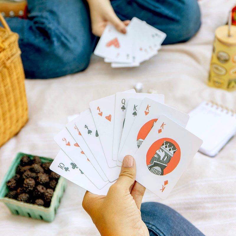 Winter Landscape Playing Card + Scorecard Notebook Set