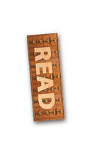 READ Vintage Card Catalog Wooden Bookmark