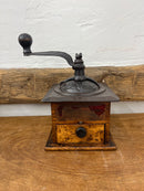 Antique Hand Crank Coffee Grinder Mill with Drawer