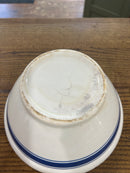 Vintage 10” Cobalt Blue Triple Banded Mixing Bowl