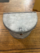 Vintage Galvanized Ventilated Fishing Belt/Strap Bait Box