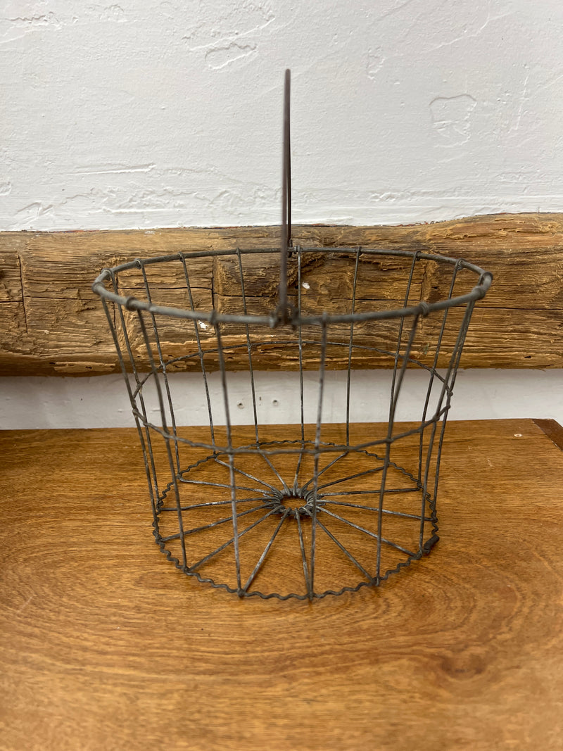 Vintage Wire Gathering Egg Basket