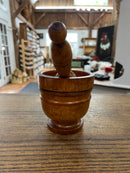 Vintage Wooden Mortar and Pestle