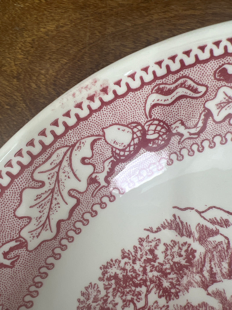 Vintage Royal Memory Lane Pink Cake Plate