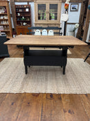American Country Oak Tilt Top Tavern Table/Bench