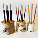 Pen.Brush.Pencil.Holders: White Birch