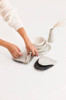 Linen Oven Mini Glove Cooking Mitt PLAIN COLOURS: Black